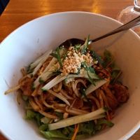 Noodles with "beef" at Vegebowl in Paris