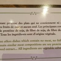 Vegetarian statement at Vegebowl in Paris
