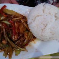 Faux-beef with black pepper at Vegebowl in Paris