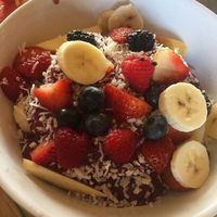 Acai Bowl with no Granola, no Bee Pollen. Can't go wrong! at Swami's Cafe in Oceanside