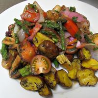 Veggie Saltado, delicious!!!
 at Yami in Lima