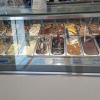Differents ice cream flavours at Marrons Glaces in Catanzaro