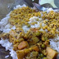 Dham at Bishnu Trackkers Cafe in Dharamshala