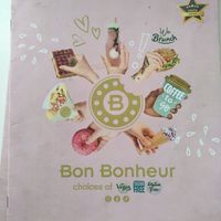 Pricelist cover at Bon Bonheur in Rhodes