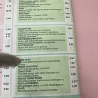 Vegan menu  at Bon Bonheur in Rhodes