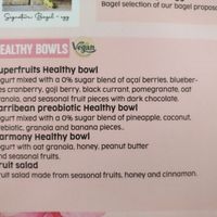 Healthy vegan bowls at Bon Bonheur in Rhodes