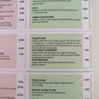 Various vegan options at Bon Bonheur in Rhodes