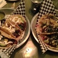 Stewed Seitan tacos and Baja tacos at Ground Control in Chicago