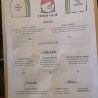 Menu at London Beer Factory - Barrel Project in South East London