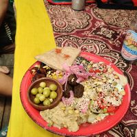 Mediterranean bowl with falafel at Los Trece Cielos in Tzununa