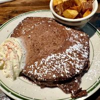 1/3 specials: peppermint mocha pancakes with a side of potatoes  at the HOOT in Columbia