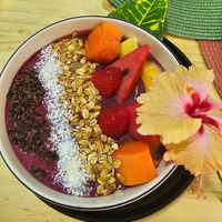 Acai bolw at Lewis's House in Puerto Viejo De Talamanca