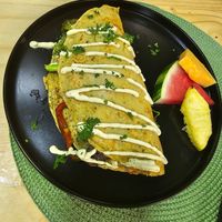 Omelet vegano at Lewis's House in Puerto Viejo De Talamanca