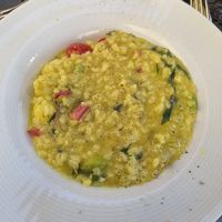 Vegan risotto of the day at Zum Beispiel in Porvoo