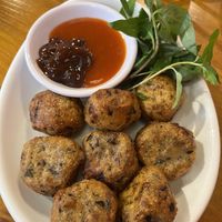 Mushroom and potato dumplings  at Viet Nam Ao BaBa in Hiroshima