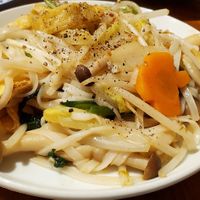 Vegan noodle dish at Viet Nam Ao BaBa in Hiroshima