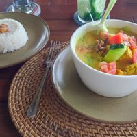 Vegetable Curry Soup at Munduk Farm House in Munduk