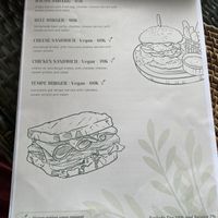Burger & Sandwich Menu, Sept. 7, 2024  at Munduk Farm House in Munduk