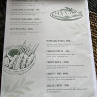 Asian Mains Menu, Sept. 7, 2024  at Munduk Farm House in Munduk