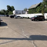 Parking lot is around the corner  at Astoria Cafe & Market in Cleveland