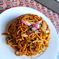 Chow mein at Annapurna Nepalese Restaurant in Folkestone