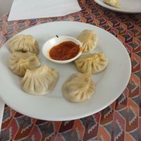 Steamed vegan momos at Annapurna Nepalese Restaurant in Folkestone