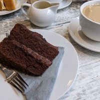 Vegan chocolate cake at No. 35 in Canterbury