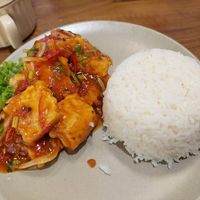 Thai Style Tofu with Rice (5,50 BND) at The Daun in Bandar Seri Begawan