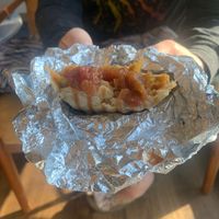 Vegan breakfast burrito  at Dusky Grouse Coffee in Steamboat Springs