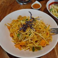 Fried nudeln at Coffee Momo in Germering