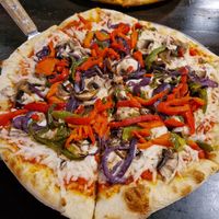Garden speciality pizza at Slice of Vegas Pizza in Las Vegas