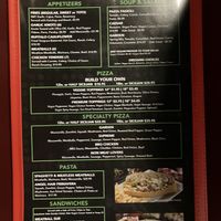 Large vegan menu.  at Slice of Vegas Pizza in Las Vegas