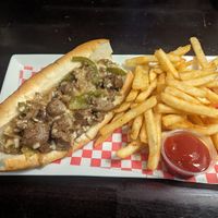 Philly cheese steak at Slice of Vegas Pizza in Las Vegas