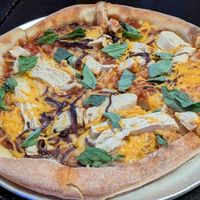 Vegan bbq chicken at Slice of Vegas Pizza in Las Vegas