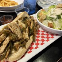 Vegan Philly and Vegan Cesar  at Slice of Vegas Pizza in Las Vegas