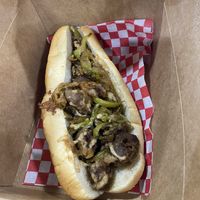 Vegan Philly Cheesesteak  at Slice of Vegas Pizza in Las Vegas