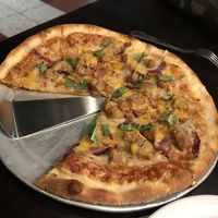 Vegan Chicken BBQ at Slice of Vegas Pizza in Las Vegas