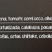 The choices  at Empanadas Pampagonia in Cordoba