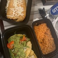 Takeaway tacos and chimichangas   at Hussong's Cantina - Mandalay Bay Shoppes in Las Vegas