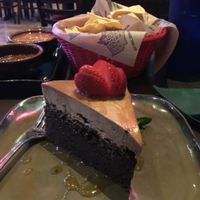 Chocolate cake with peanut butter frosting  at Hussong's Cantina - Mandalay Bay Shoppes in Las Vegas