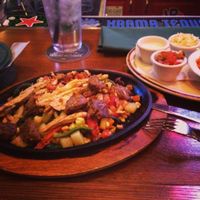 chicken and beef fajitas at Hussong's Cantina - Mandalay Bay Shoppes in Las Vegas