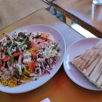 Vegan plate at Falafel Boy in Danville
