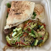 Falafel vegan plate   at Falafel Boy in Danville