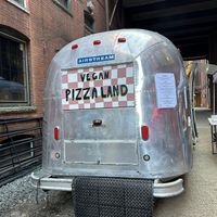 Adorable airstream  at Vegan Pizza Land in Easthampton