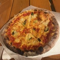 Margherita pizza  at Vegan Pizza Land in Easthampton