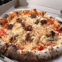 Vegan Meatball Pizza  at Vegan Pizza Land in Easthampton
