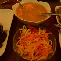Carrot Salad, Soup at Samadeva in St Petersburg
