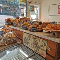 Lovely array of cakes at The Green Cafe in South East London