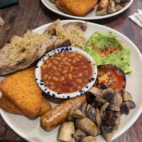 Vegan fry up  at The Green Cafe in South East London