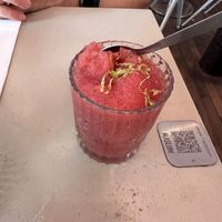 Frozen melon dessert at Maslow in Paris